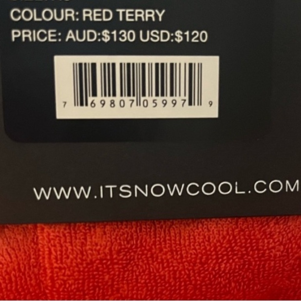 It's Now Cool,Revolve,Terry Red Playsuit Soft,Stretch,Retro,Perfect,Size Small - Picture 9 of 12